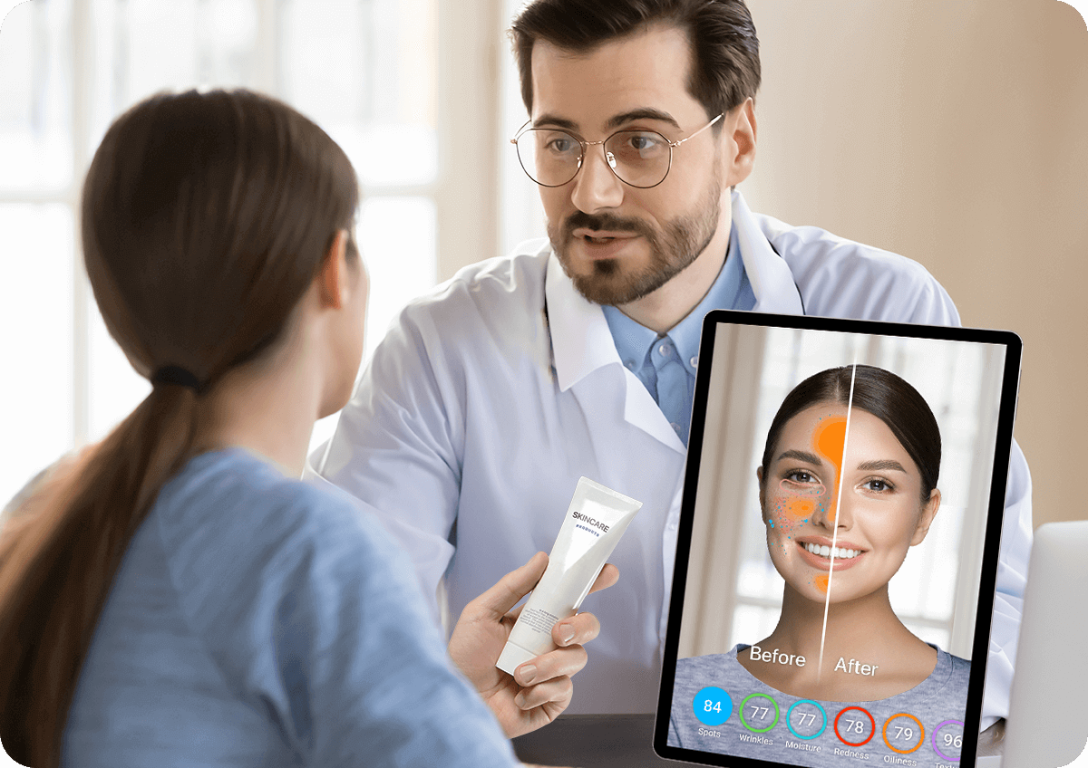 Global skin analysis with AI and Korean skin care technology
